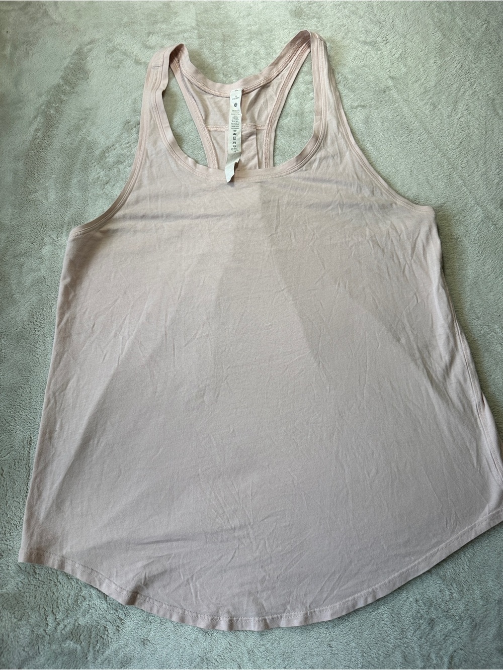 lululemon athletica Light Pink Racerback Muscle Tank